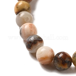 Natural Crazy Lace Agate Round Bead Strands&nbsp;G-M272-03-6mm