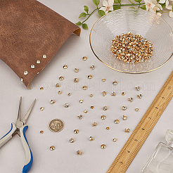 Iron & Brass Double Cap Rivets&nbsp;KK-FG0001-27G