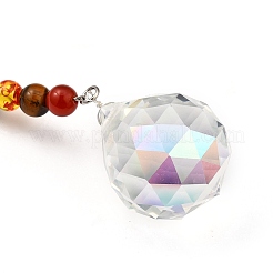 Chakra Crystal Suncatcher Dowsing Pendulum Pendants&nbsp;PALLOY-JF00460