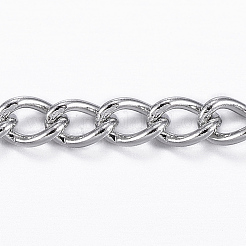 Tarnish Resistant 304 Stainless Steel Curb Chains&nbsp;STAS-P163-18P