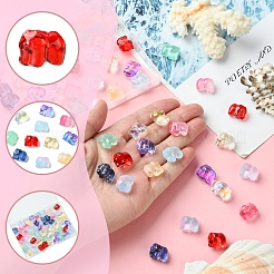 60Pcs 10 Colors Spray Painted Glass Beads&nbsp;GLAA-FS0002-05