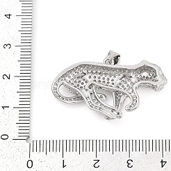 Brass Micro Pave Cubic Zirconia Pendants&nbsp;KK-M307-08P