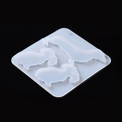 Dog Pendant Silhouette Silicone Molds&nbsp;DIY-I026-12