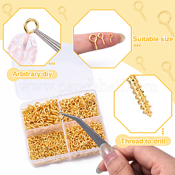 600Pcs Iron Screw Eye Pin Peg Bails&nbsp;IFIN-YW0003-80