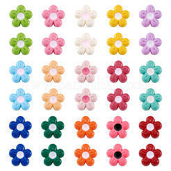 30Pcs 15 Colors Baking Paint Opaque Acrylic Beads&nbsp;MACR-TA0003-04