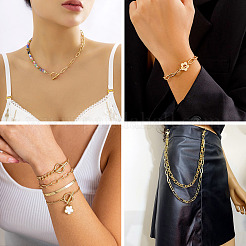 DIY Aluminium Necklaces Making Kits&nbsp;DIY-TA0010-72
