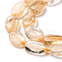 Heated Natural Citrine Beads Strands&nbsp;G-P478-02