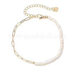 Brass Paperclip Chains Bracelets&nbsp;BJEW-JB13492