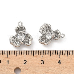 Brass Micro Pave Cubic Zirconia Pendants&nbsp;KK-L260-09P