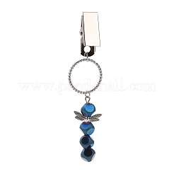 Electroplate Glass Beaded Credit Card Clip Puller&nbsp;HJEW-JM00969