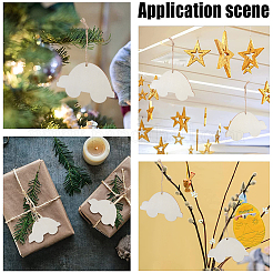 Vehicle Theme Unfinished Blank Wooden Pendants Set for Painting Arts&nbsp;WOOD-WH0124-26L