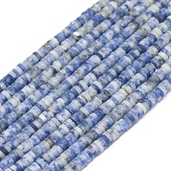 Natural Blue Spot Jasper Beads Strands&nbsp;G-P575-B34-4x1mm