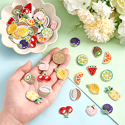 Summer Fruit Theme Polyester Embroidery Cloth Self Adhesive Patches&nbsp;PATC-WH0001-124