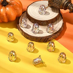 10Pcs Transparent Acrylic Bead Caps&nbsp;TACR-YW0003-23A