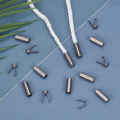 50Pcs Alloy Detachable Cord End Lock Stoppers&nbsp;FIND-CP0003-49