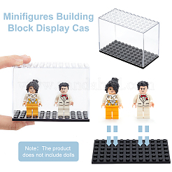 4Pcs Transparent Plastic Minifigure Display Cases&nbsp;ODIS-FG0001-78