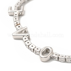 Cubic Zirconia Chain Bracelet&nbsp;BJEW-A132-25P