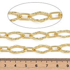 Brass Hammered Textured Oval Link Chains&nbsp;CHC-L054-07G