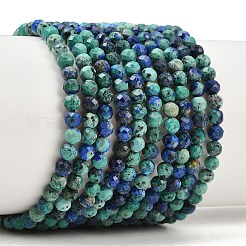 Natural Chrysocolla and Lapis Lazuli Beads Strands&nbsp;G-B175-D06-3mm