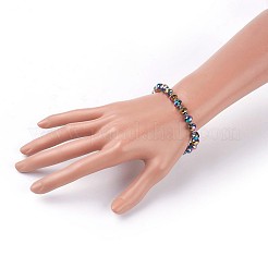 Electroplate Glass Stretch Bracelets&nbsp;BJEW-JB04017