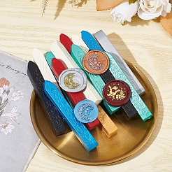 Brass Wax Seal Stamps with Wood Handle&nbsp;AJEW-WH0412-0068