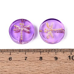 Baking Paint Transparent Glass Beads&nbsp;DGLA-N018-30D