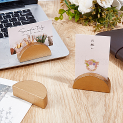 48Pcs Half Round Wood Name Card Holder&nbsp;AJEW-DR0002-67