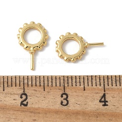 Brass Micro Pave Cubic Zirconia Peg Bails&nbsp;KK-D324-24G