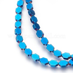 Electroplated Non-magnetic Synthetic Hematite Beads Strands&nbsp;G-P392-D05