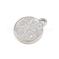 Hammered 304 Stainless Steel Pendants&nbsp;STAS-L313-11P