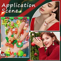 48Pcs 12 Styles Christmas Theme Opaque Resin Pendants&nbsp;RESI-SC0005-66