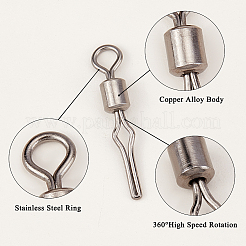 185Pcs Brass Fishing Rolling Bearing Connector&nbsp;FIND-FH0003-30