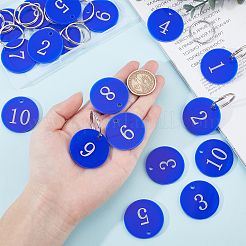 20 Sets 10 Numbers Acrylic Keychains&nbsp;KEYC-AR0001-04