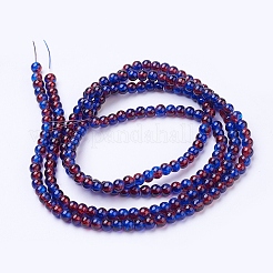 Spray Painted Crackle Glass Beads Strands&nbsp;CCG-Q002-4mm-12