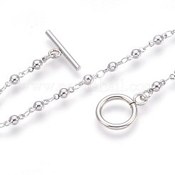Tarnish Resistant 304 Stainless Steel Link Chain Bracelets&nbsp;BJEW-P237-29P