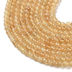 Natural Yellow Garnet Beads Strands&nbsp;G-Z129-C01-5mm-02