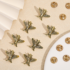12Pcs Alloy Bees Lapel Pin&nbsp;JEWB-CA0001-36AG