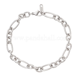 304 Stainless Steel Figaro Chain Bracelets for Women Men&nbsp;BJEW-JB13433