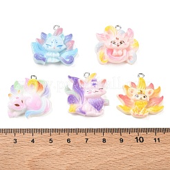 Opaque Resin with Alloy Pendants&nbsp;RE-CBA14F0-01