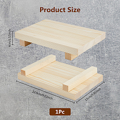 Wooden Jewelry Display Pedestals&nbsp;ODIS-WH0030-154A