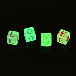 Luminous Transparent Acrylic Beads&nbsp;X-LACR-N001-59