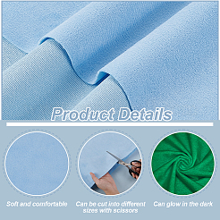 Luminous Velvet Super Soft Fabric&nbsp;DIY-WH0888-446C