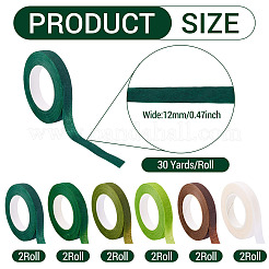12 Rolls 6 Colors Masking Tape&nbsp;AJEW-TA0002-05