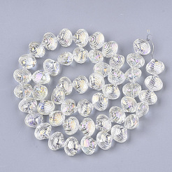 Electroplate Glass Beads Strands&nbsp;X-EGLA-S189-003B-01