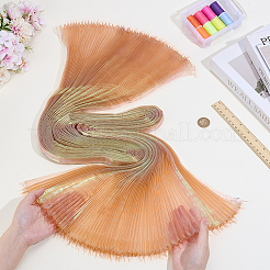 Polyester Mermaids Pleated Fabric&nbsp;DIY-WH0678-74A