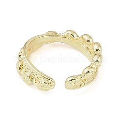 304 Stainless Steel Open Cuff Rings for Women&nbsp;RJEW-H229-02G-06