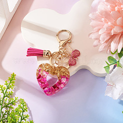 Heart with Butterfly Resin Keychains&nbsp;KEYC-TADJ0001-01C
