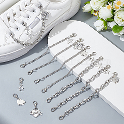 12Pcs 12 Styles Zinc Alloy Shoe Charms&nbsp;HJEW-PH0001-93
