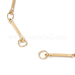 304 Stainless Steel Cuboid Bar Link Chain Bracelet Making&nbsp;AJEW-JB01319-01