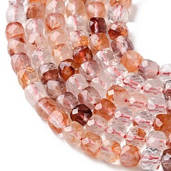 Natural Hematoid Quartz/Ferruginous Quartz Beads Strands&nbsp;GG-CBAE031-B01